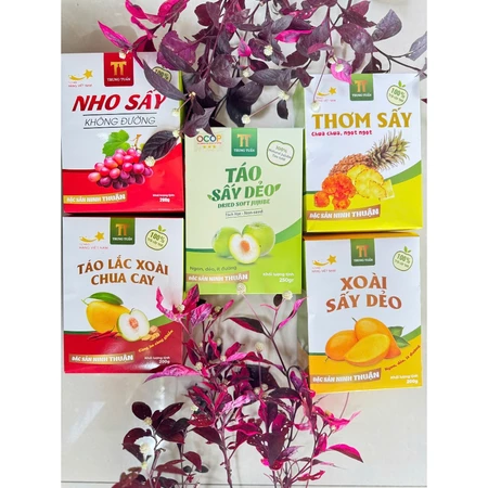 Sét hộp trái cây Tết (nho, táo, xoài, thơm, táo lắc xoài)