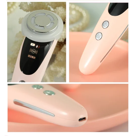 Máy đẩy tinh chất trẻ hóa làng da ánh sáng sinh học Ion Blue and Red Light Beauty Device AINI COLLECTION