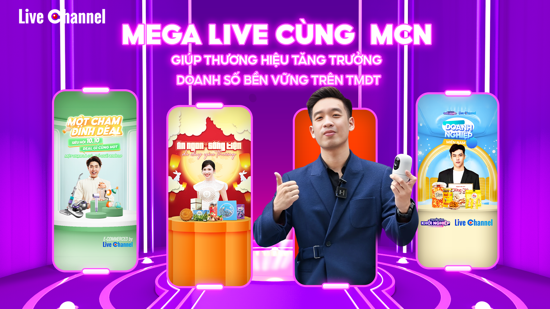 Mega Live cùng MCN giúp thương hiệu tăng trưởng doanh số bền vững trên TMĐT